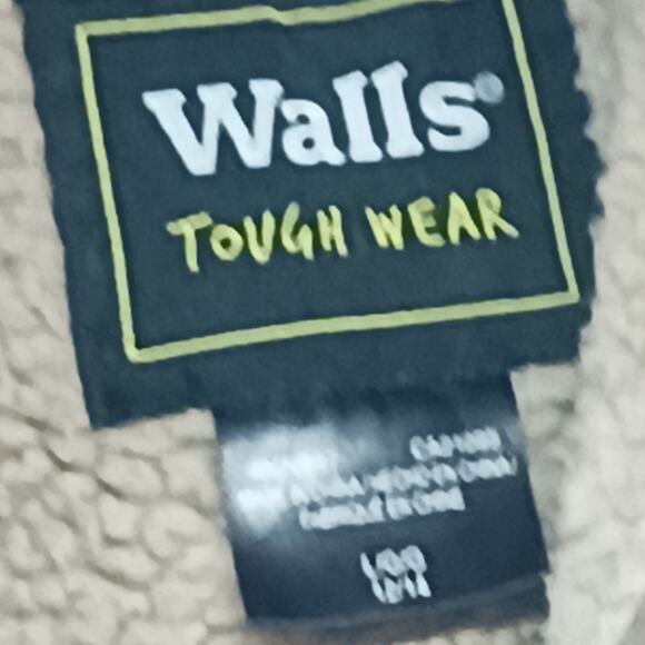 WALLS TOUGH WEAR CANVAS HOODED JACKET w/SHERPA LINING Youth Large 12-14 - Picture 3 of 13